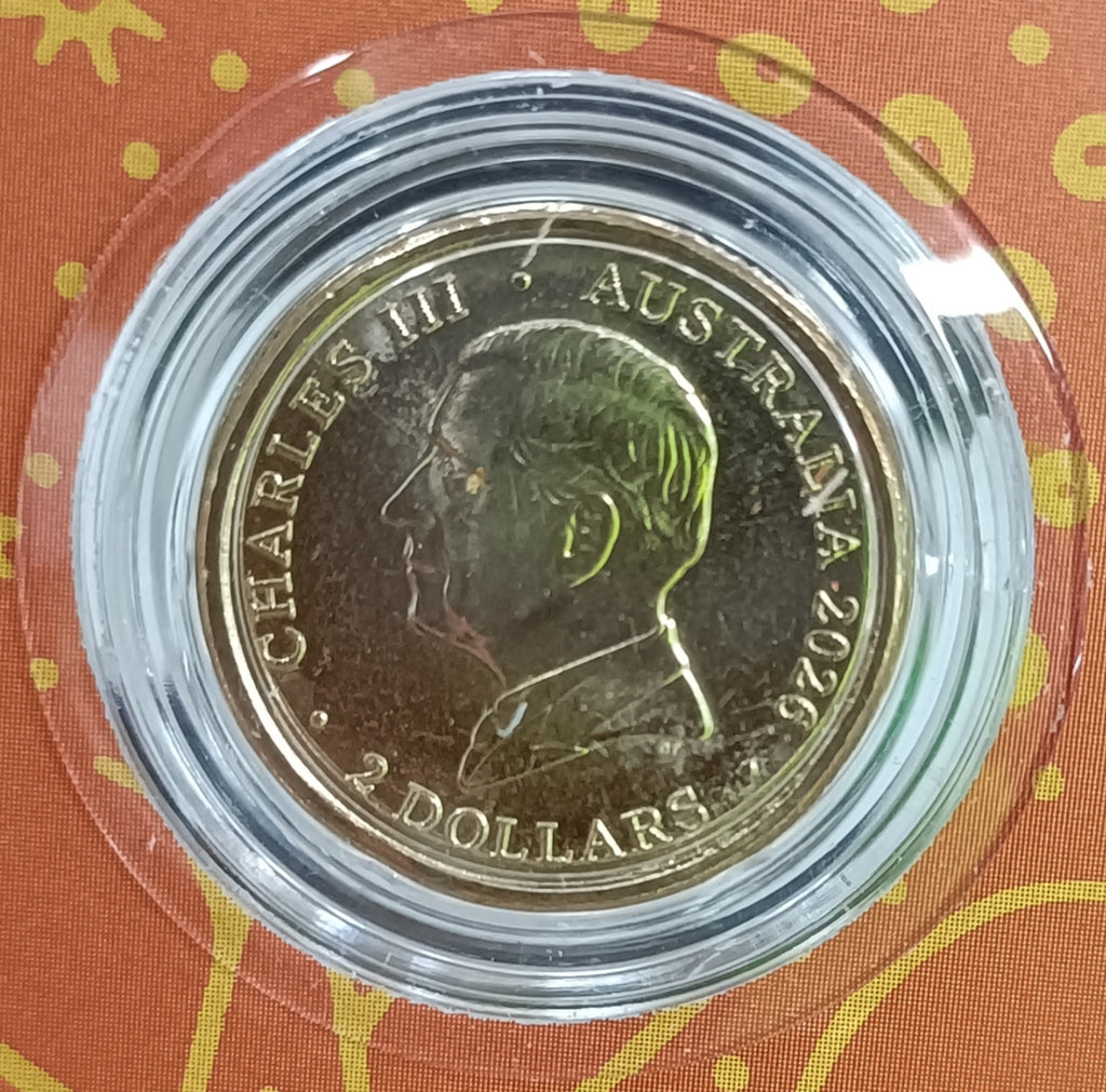 2026 Our Animals Our Country Coloured $2 Coin - Jurrgubadi
