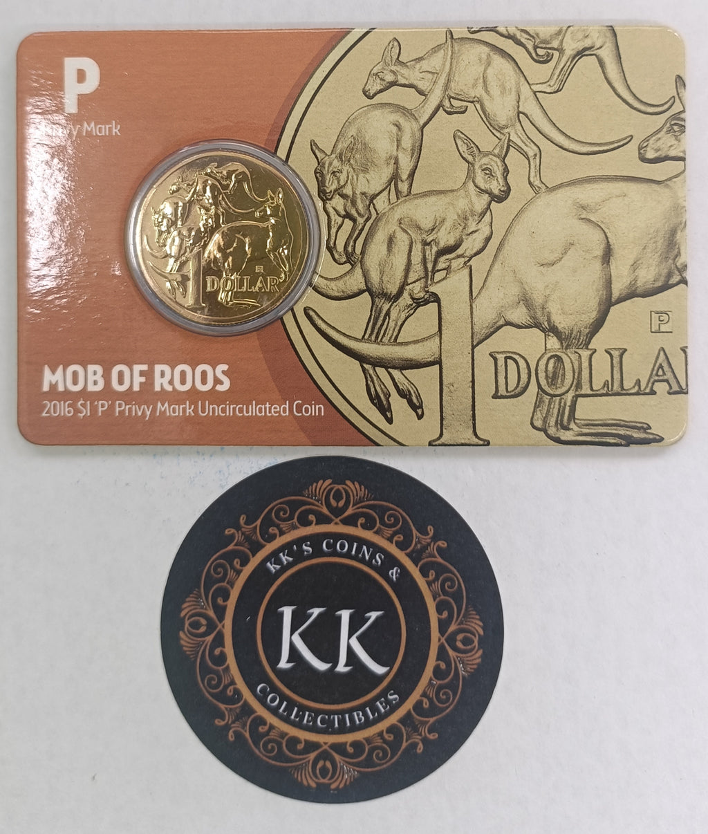 2016 $1 'P' Privy Mark Uncirculated Coin. ANDA Perth Show.