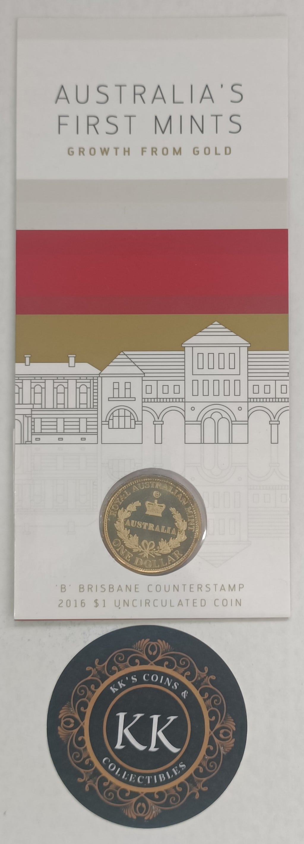 2016 $1 Australia's First Mints 'B' Mint Mark Uncirculated Coin