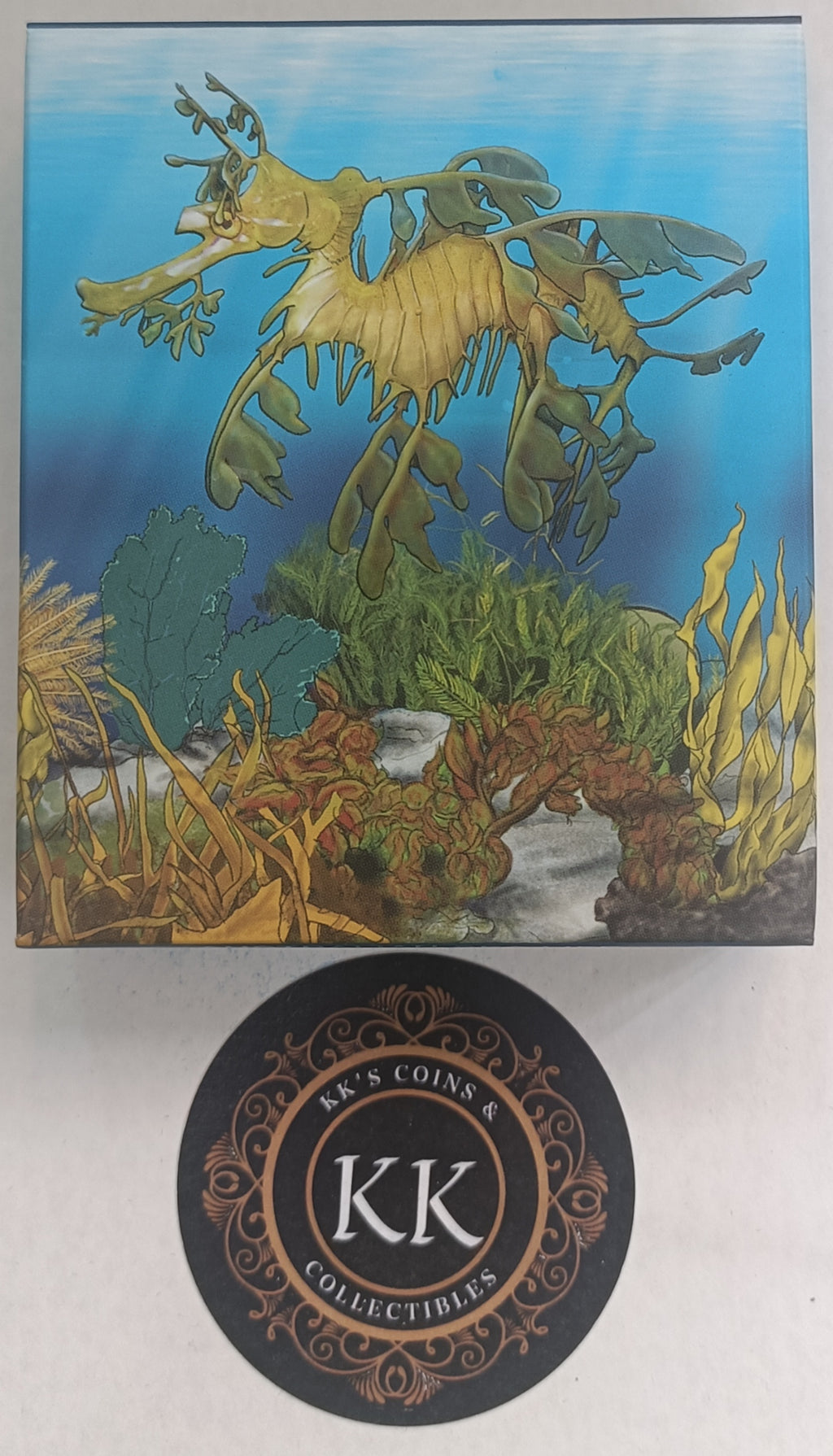 2009 50c Australian Sea Life The Reef - Leafy Sea Dragon - 1/2oz Silver Coloured Proof Coin