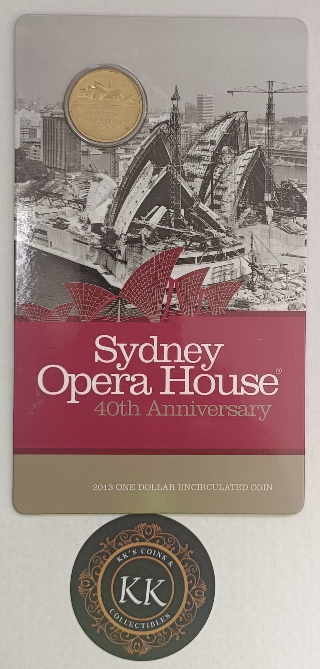Australia 2013 Royal Australian Mint $1 Sydney Opera House Uncirculated Coin